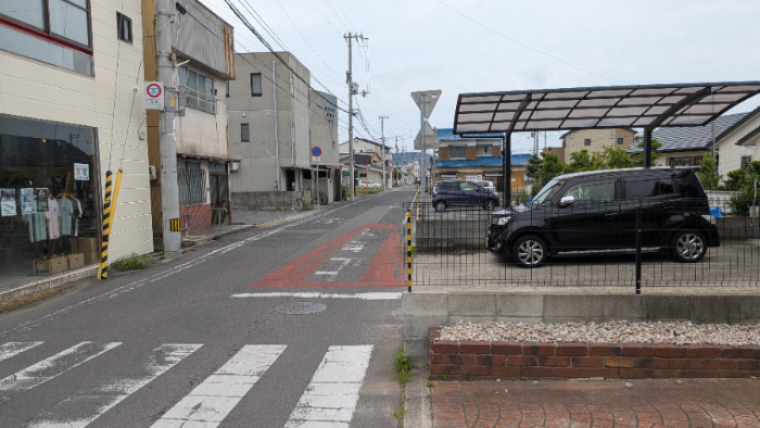右折したらこの景色